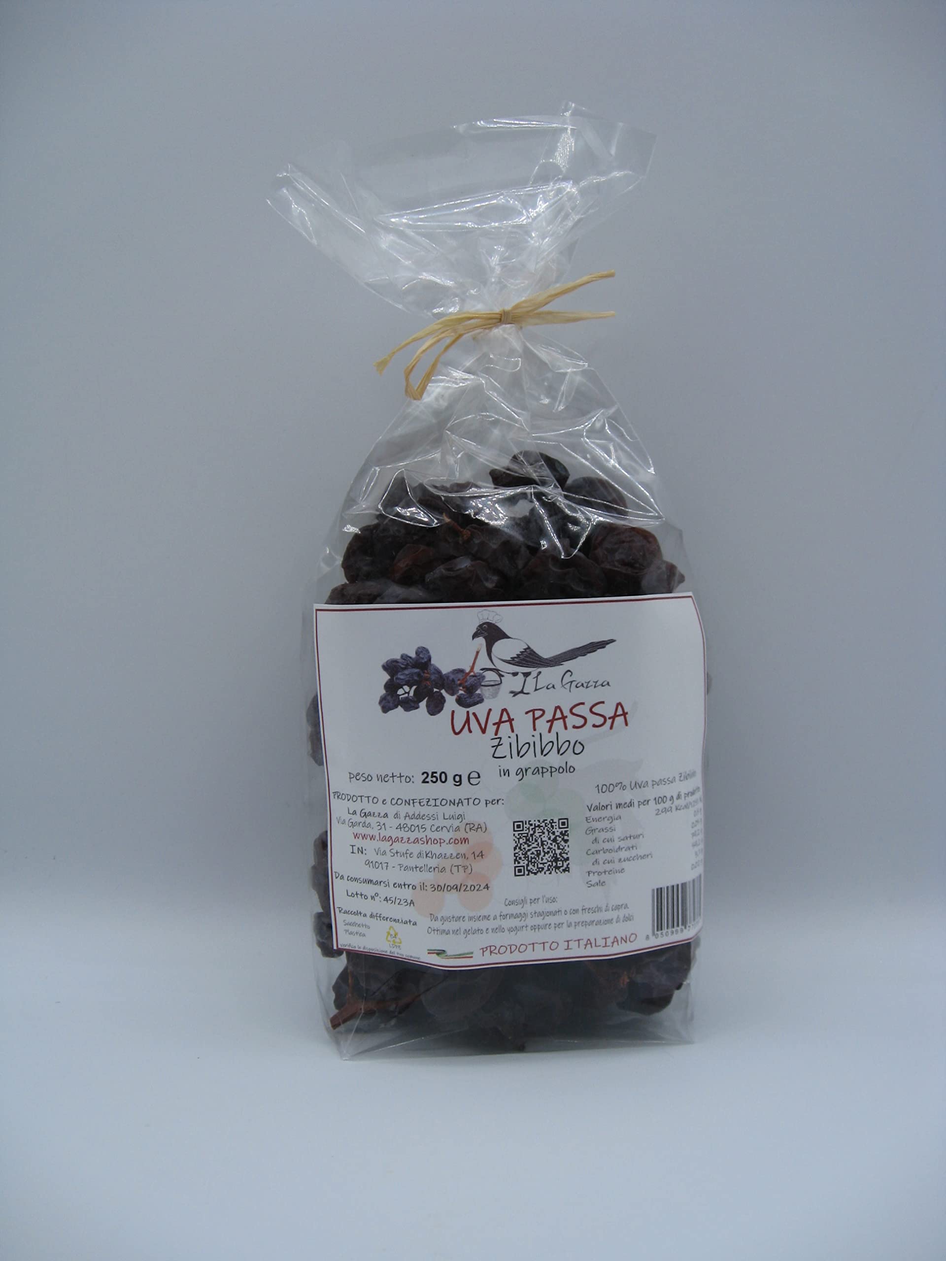 Uva Passa Zibibbo In Grappolo sacchetto 250gr