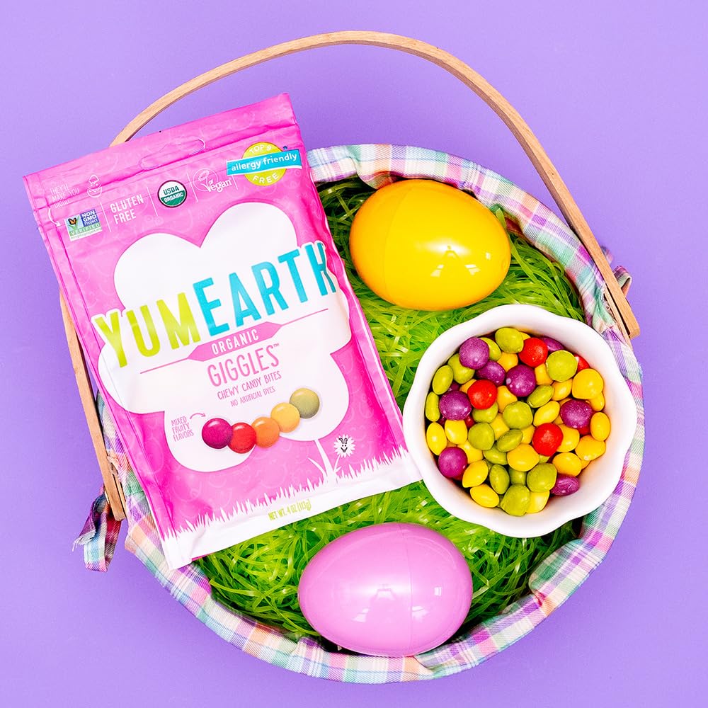 YumEarth Organic Easter Giggles Chewy Candy - Allergy Friendly