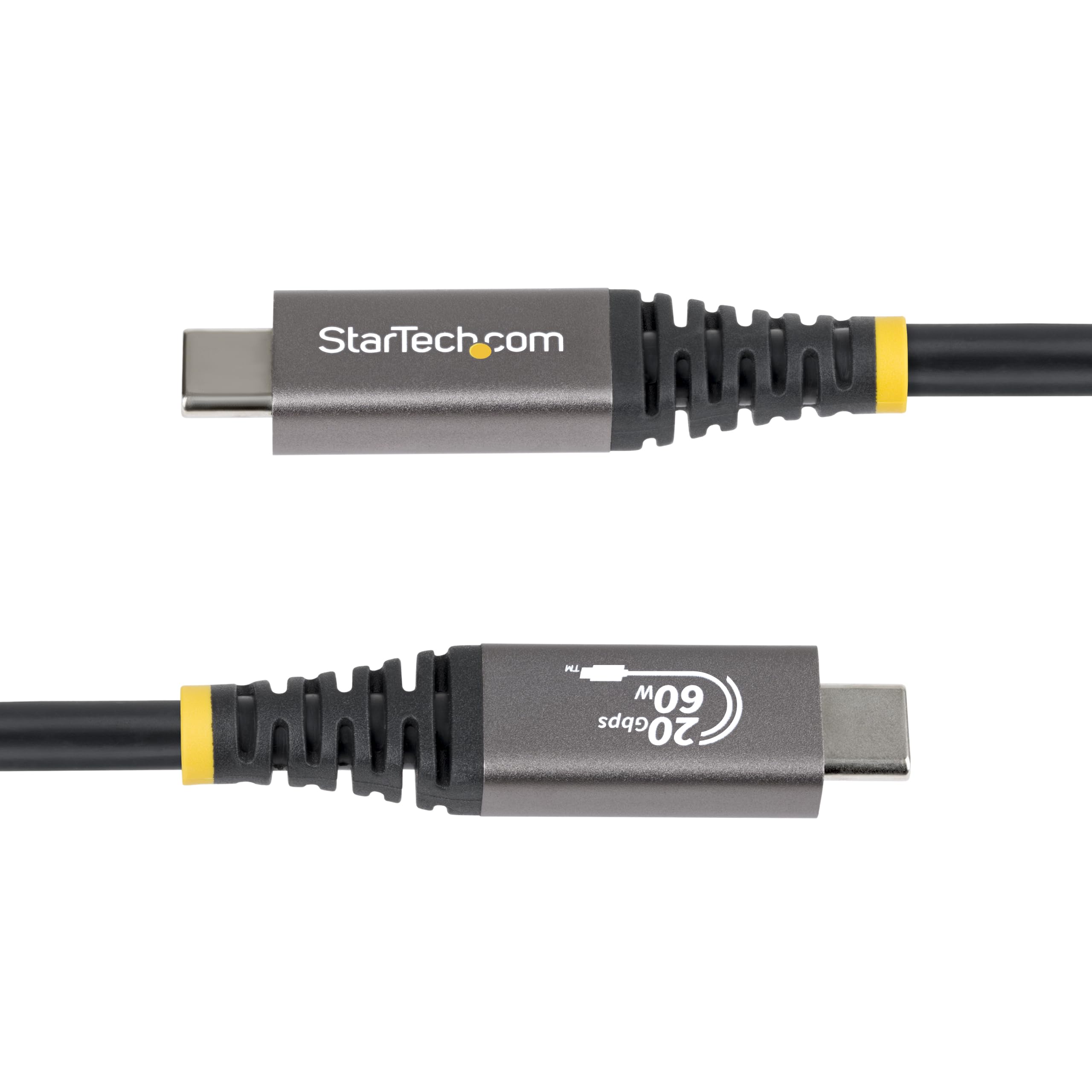 StarTech 3m USB4 Kabel, 20Gbps, 60W, 4K 120Hz DP2.1 (CC3M20GUSB4CX) | USB-IF-zertifiziert, USB-C, Monitorkabel, TPE-Mantel, E-Marker, Dockingstation