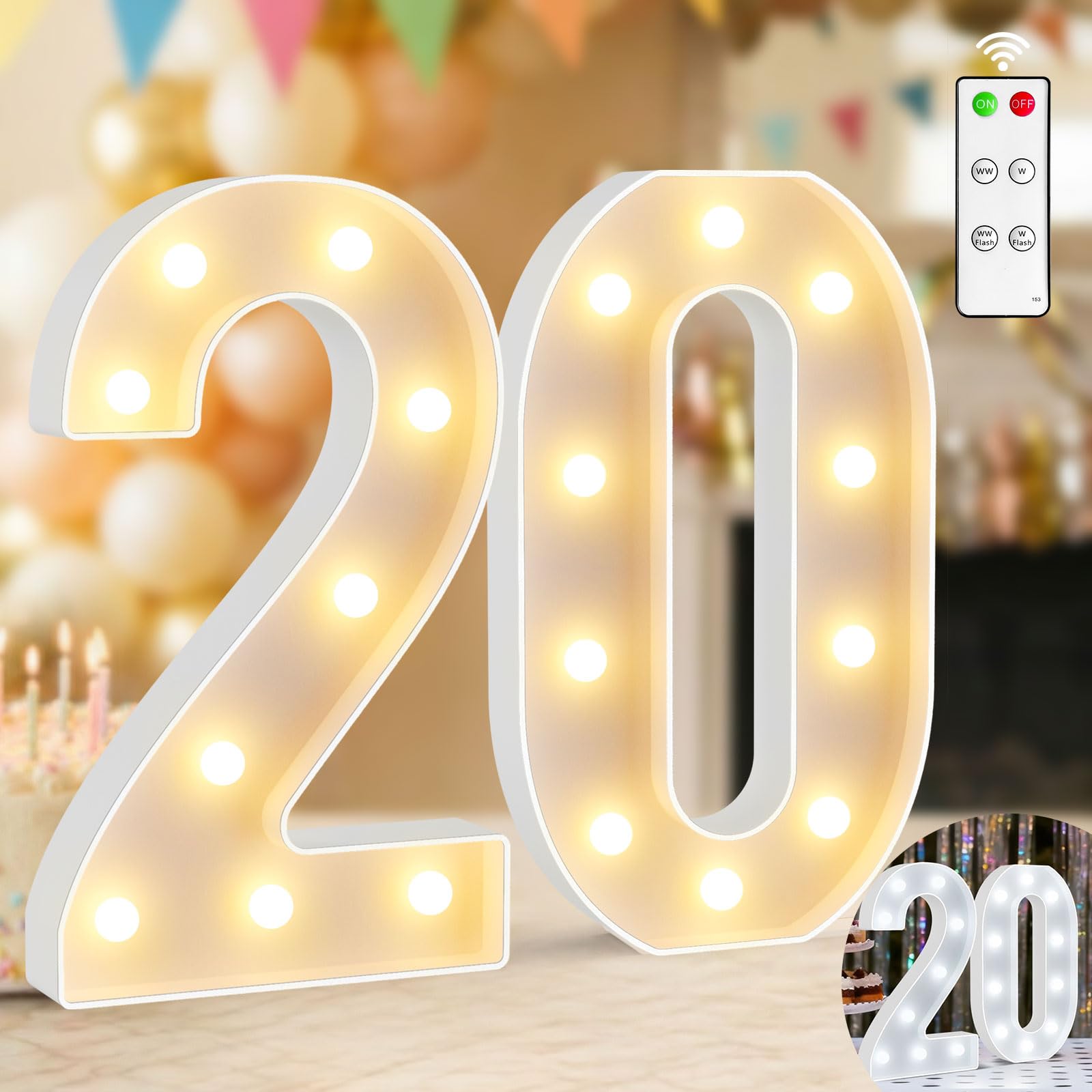 Chiffres LED - Chiffres lumineux 20