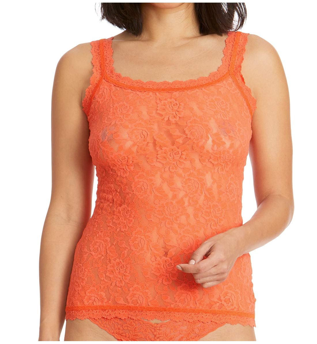 hanky panky Signature Lace Unlined Camisole (1390L),XS,Orange Sparkle