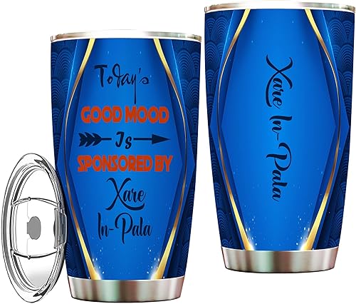 MONIZILUCKY Xare In-Pala - Vaso de acero inoxidable de 20 onzas con tapa, Xare In-Pala, amante de Xare In-Pala, decoraciones de fiesta, regalos para