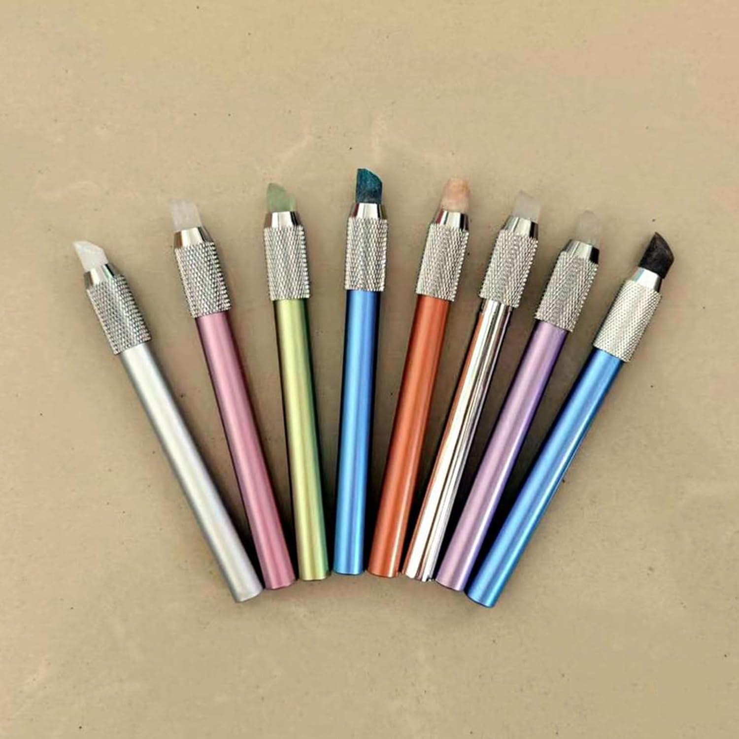 Mohs Hardness Test Set - Scratch Tester Hardness Test Pen (2-9) with Storage Box for Industrial Mineral Identification, Gem, Jade, Etc,Black