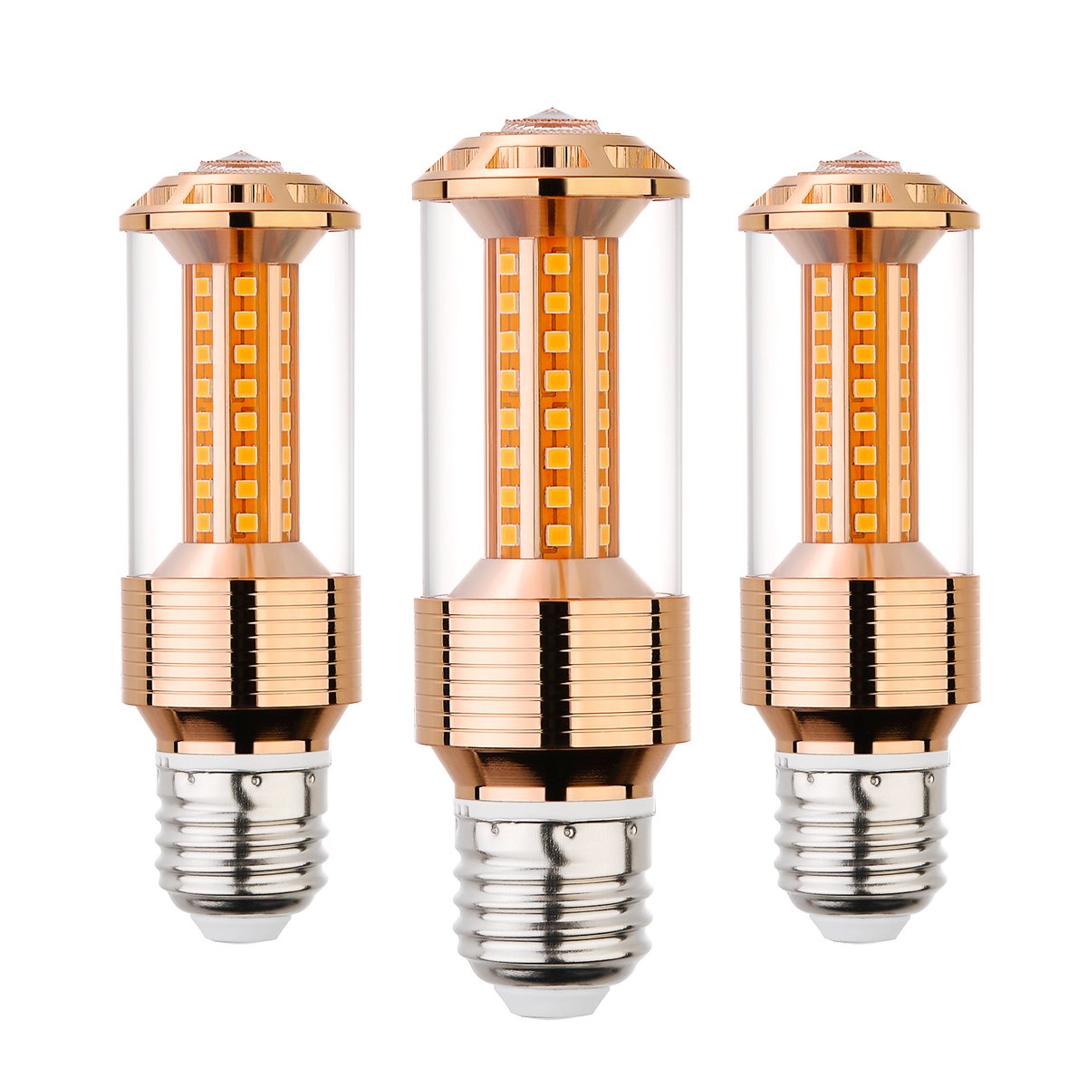 AHEVO (3 Pack E27 LED Corn Bulb,85-265V,12W Warm White LED Light Bulb LED Corn Lamp, 100-120 Watt Light Bulbs Equivalent,E27 Base,1500 Lumens LED Lights,Non-dimmable (GJZT,3000K)