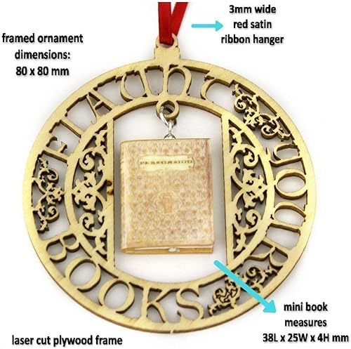 Miniatura 2 de Persuasion Jane Austen - Mini libro de arcilla enmarcado para decoración de pared para el hogar