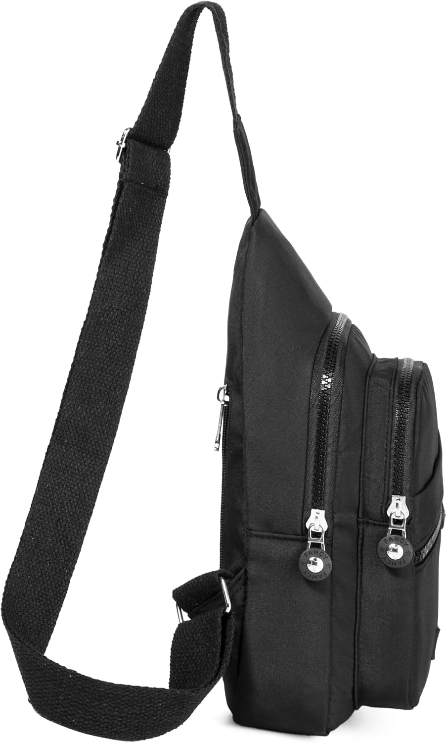 Sling Backpack Cross Body Bag Small Fanny Pack Crossbody Bags for Women Trendy - Black