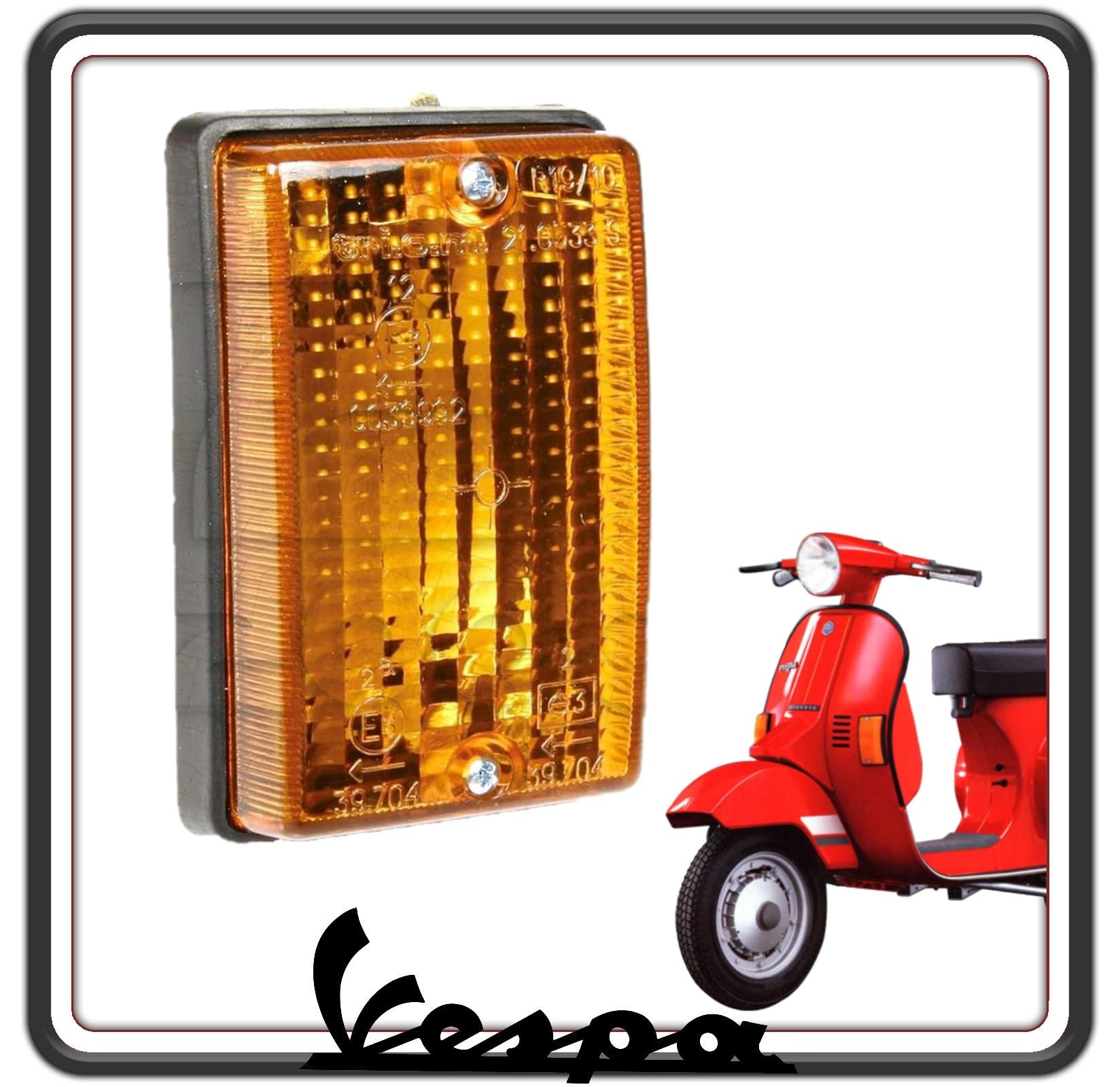 PIAGGIO FANALINO FRECCIA COMPLETO INDICATORE DI DIREZIONE POSTERIORE DESTRO VESPA PK 50 - VESPA PK 125 ORIGINALE