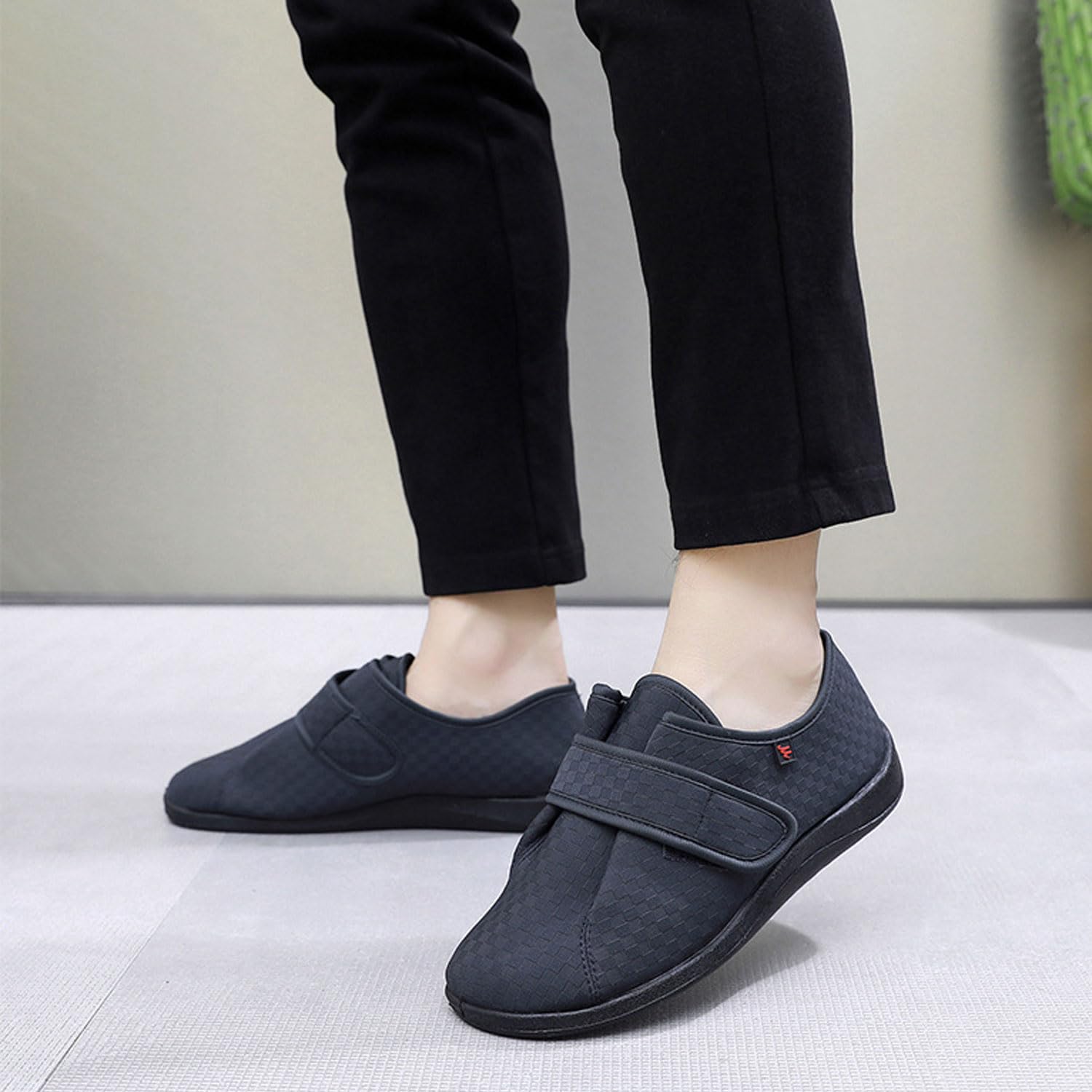 Genérico Cálidos Zapatos para Diabéticos Hombre mujer Invierno Forro de Peluche Ancho Zapatillas Antideslizantes Ortopédicas 37-47 EU