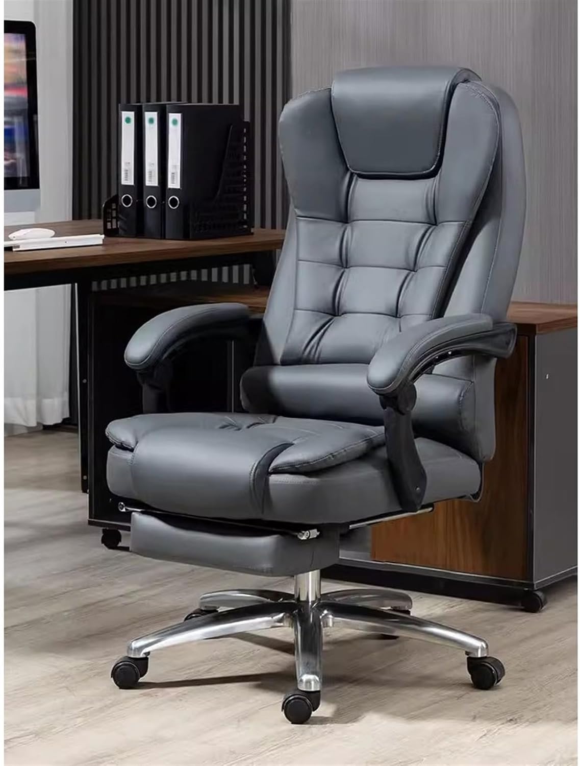 Comfortable Luxury Office Chair Home Study High Back Sub Ergonomic Reclining Swivel Sofa for Long Hours
