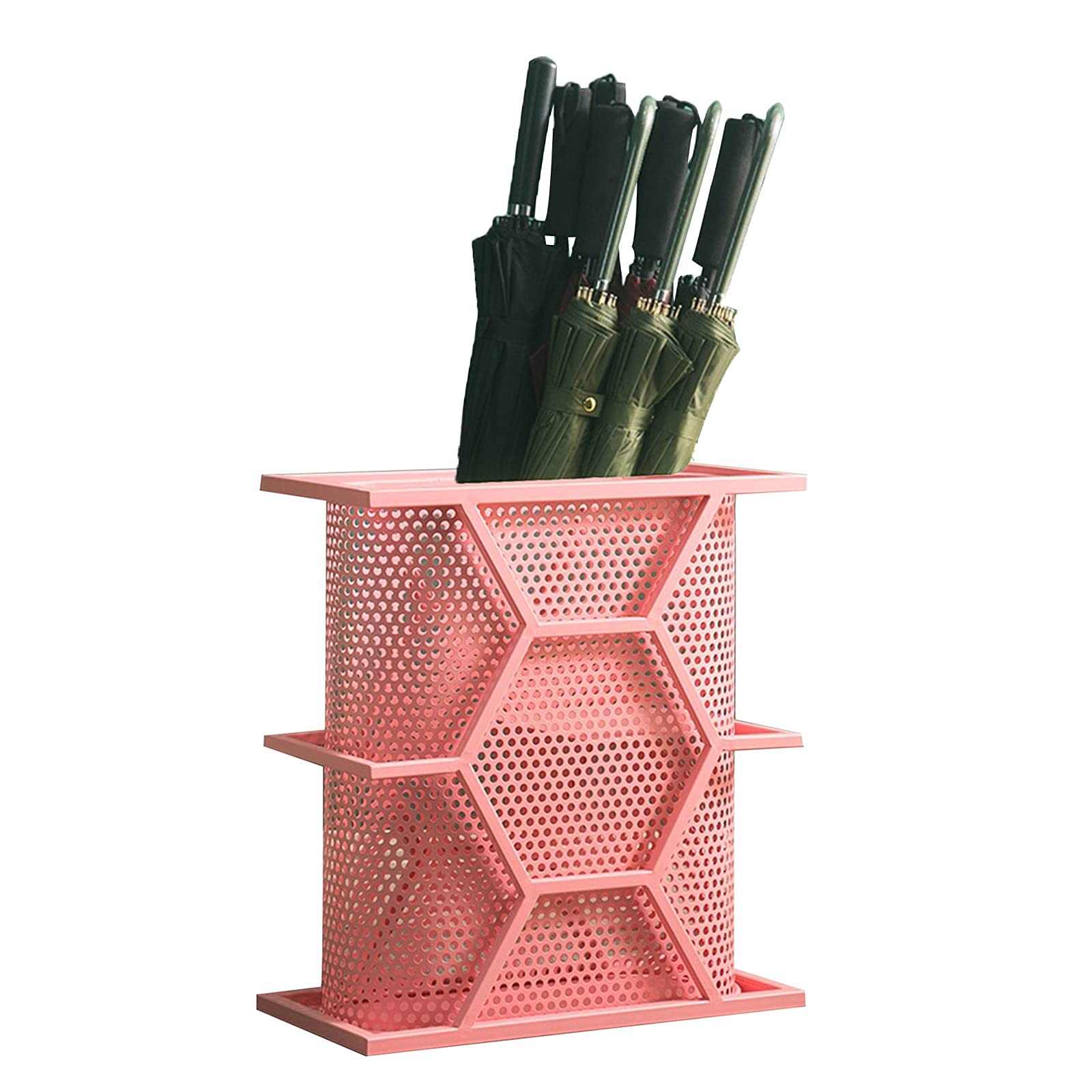 Seau à parapluie creux stable en métal avec grande capacité de stockage