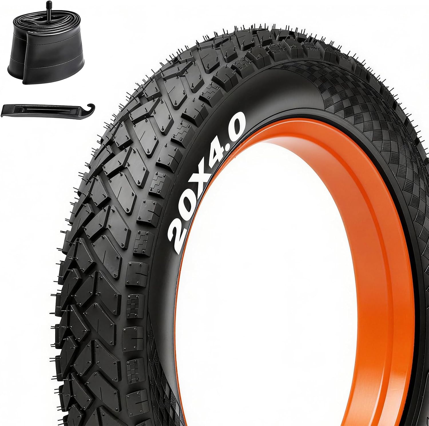 20x4.0 Fat Tire Electric Bike Tires | Robust, High-performance, Wear-resistant, All-terrain directional tread for street & trail adventures