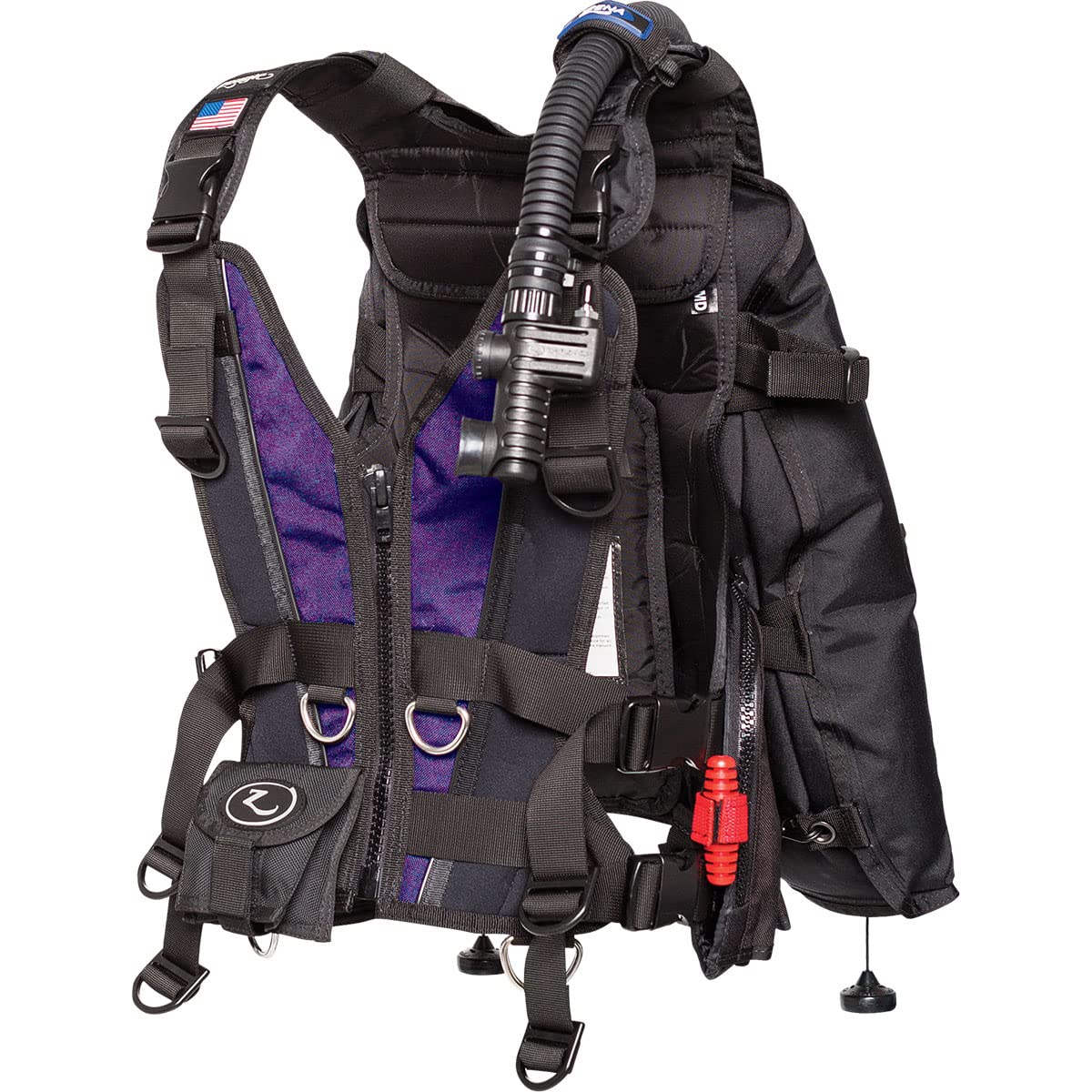 Zeagle Standard Front Panel for Zena BC/BCD (Grape, X-Small)