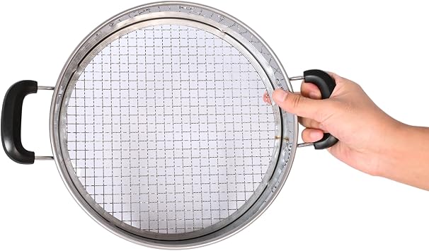 Multi-Purpose Soil Sifter with Handle | Includes 4 Changeable Screens | Ideal for Soil, Rock, Compost, and Debris Sifting