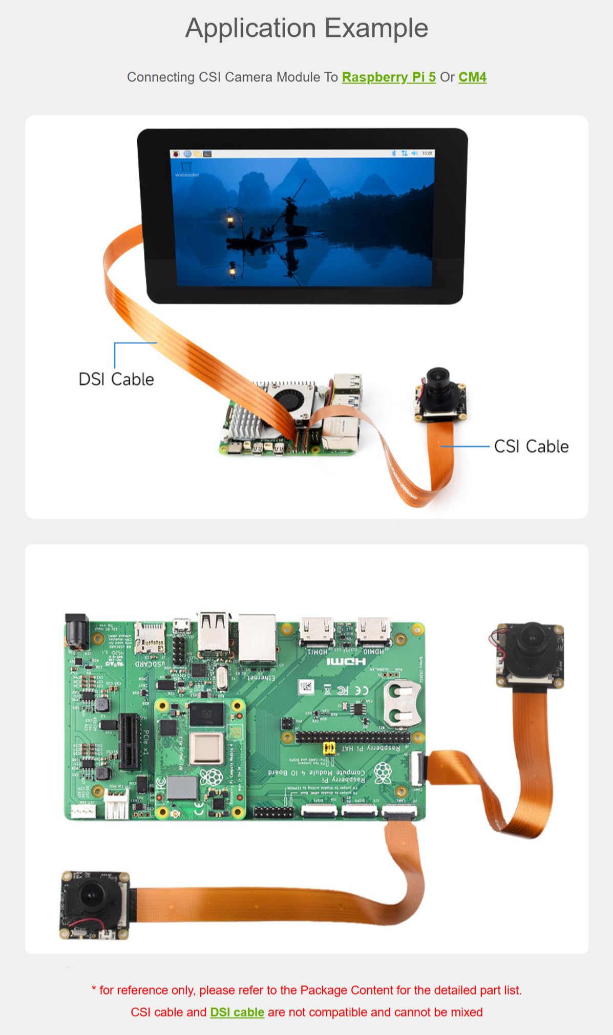 TUOPUONE CSI - Cable flexible FPC compatible con Raspberry Pi 5 opciones de 22 pines a 15 pines para 300 mm, adecuado para módulos de cámara CSI, película de blindaje EMI negra en ambos lados