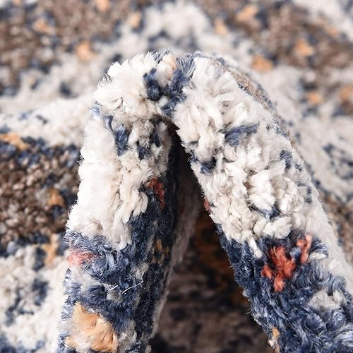 Miniatura 7 de Unique Loom Aramis Collection - Alfombra rectangular de 4 pies 1 pulgada x 6 pies 1 pulgada, color azul y azul claro