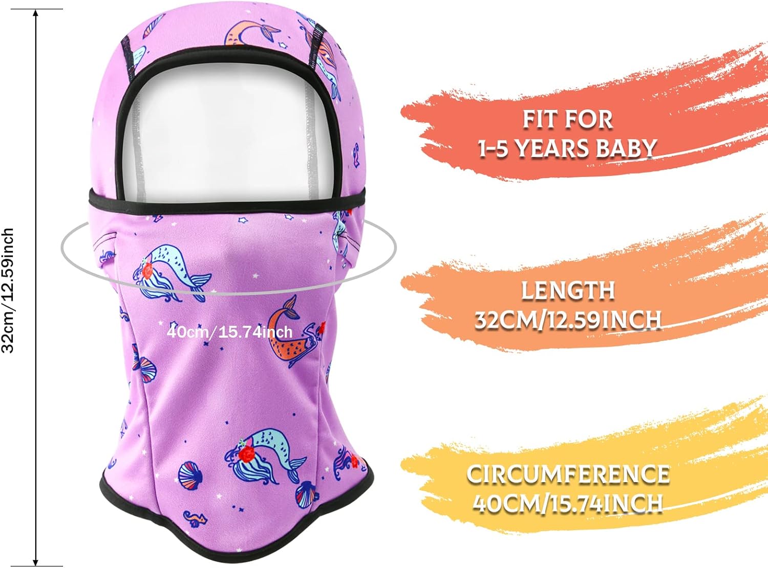 BAVST Toddler Boys Winter Balaclava Hat Windproof Kids Warm Ski Full Face Cover Baby Girls Cold Weather Snow Hat - Image 5