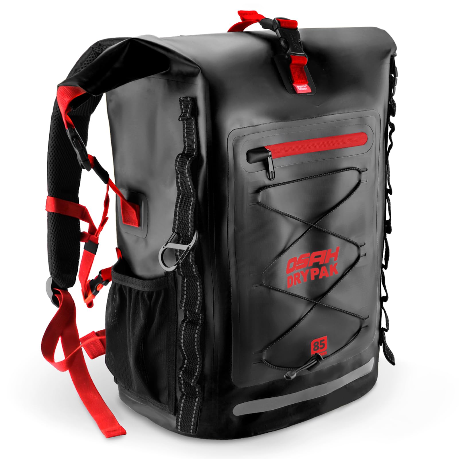 OSAH DRYPAK Waterproof Roll-Top Backpack, 25L/35L/55L/85L, for Hiking and Water Sports