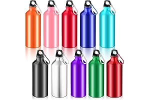 10-Pack Aluminum Water Bottles in Bulk for Quenching Thirst