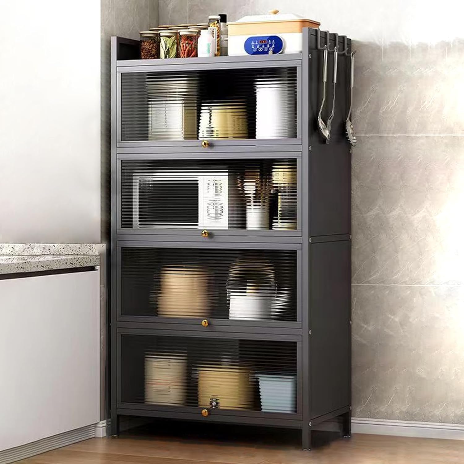 Microwave Stand, Microwave Kitchen Kitchen Pantry Storage with
