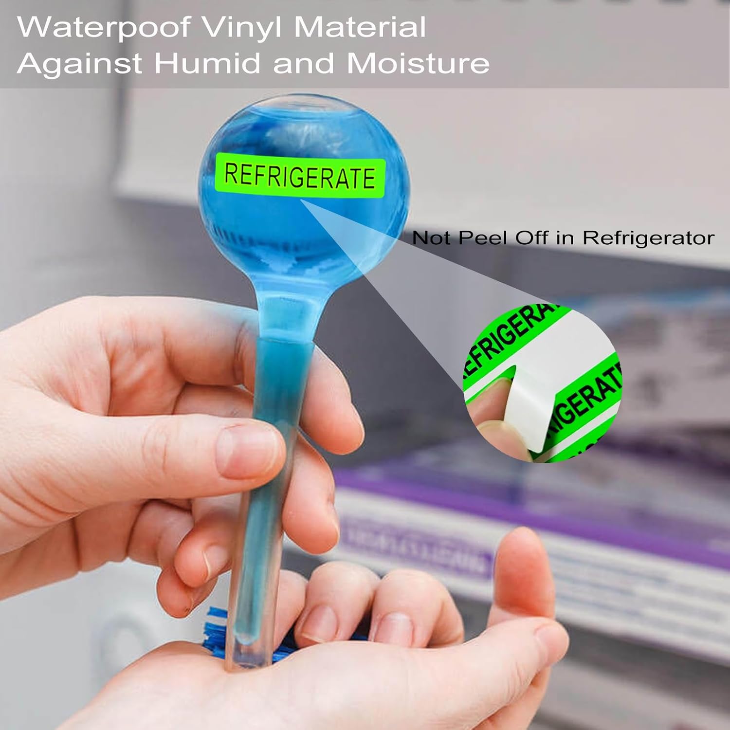 240PCS Keep Refrigerated Stickers for Food Pill Medicine