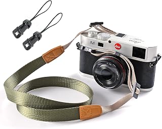 Eorefo Army Green Camera Neck Strap with Quick-Release Buckles - Lightweight Nylon Shoulder Strap for Mirrorless & Compact Cameras
