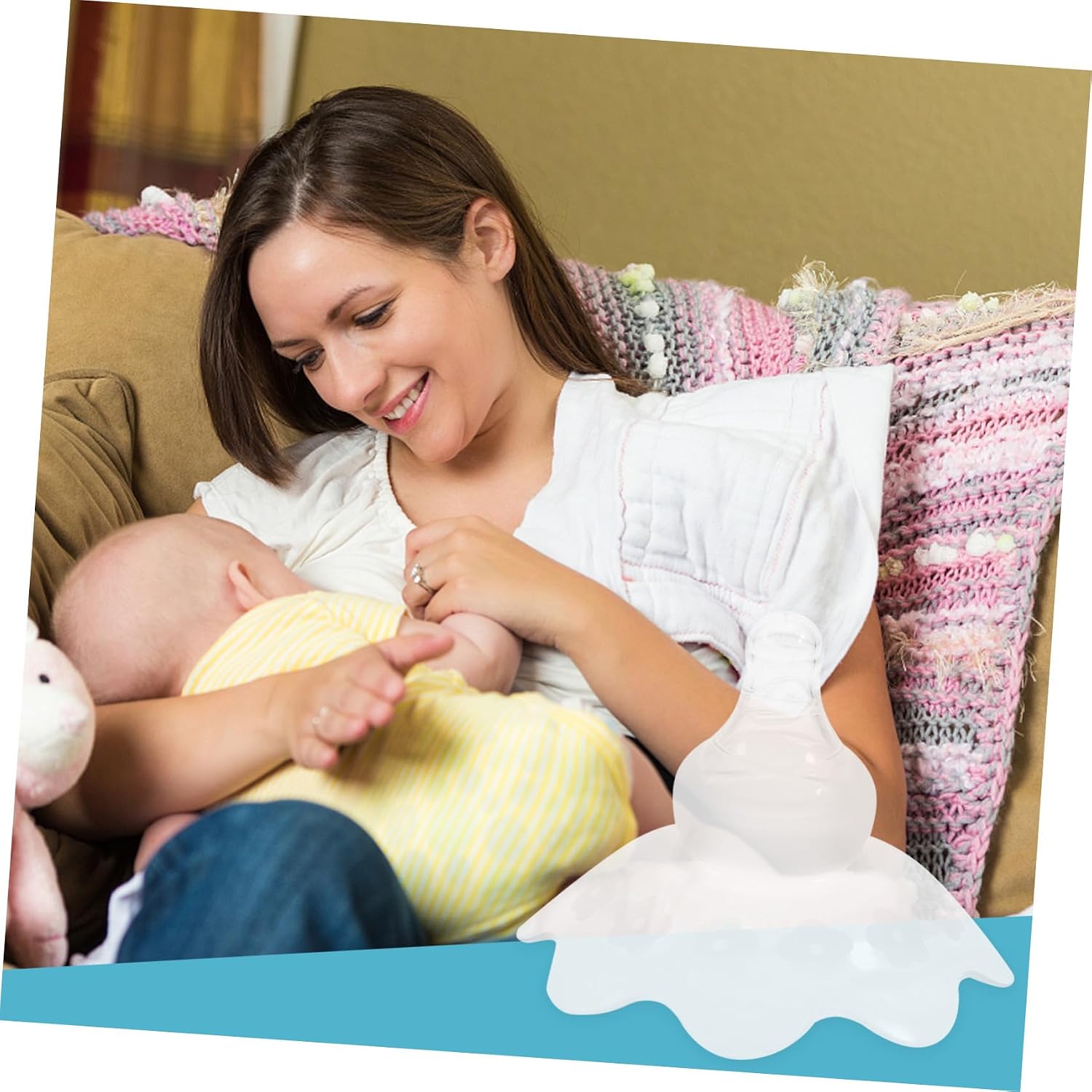 2pcs Silicone Breastfeeding Cover Protector with Thick Wall Anti-Biting Nursing Guard for Moms Portable and Easy to Hold Breastfeeding Accessory