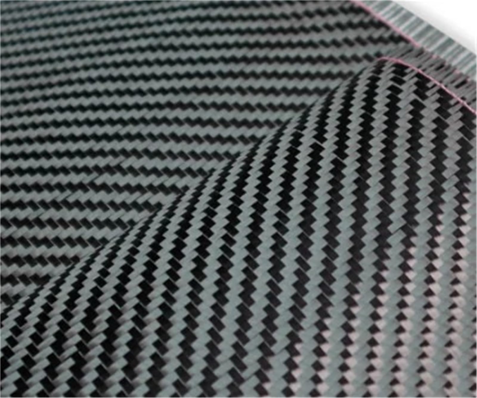 Tela de fibra de carbono lisa de sarga 3K 200g de 1 metro - Tela de fibra de carbono de alta resistencia for proyectos y reparaciones de bricolaje(0.2x2.5meters Twill)