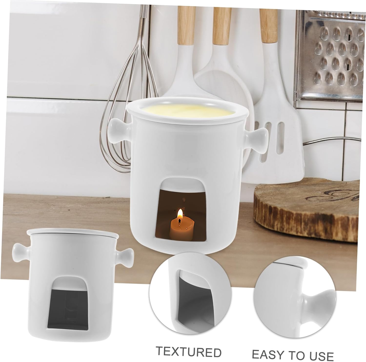 Chocolate Melting Oven for Chocolate Cups Fondue Mug Cheese Fondue Easy to Clean Portable Kitchen Accessory