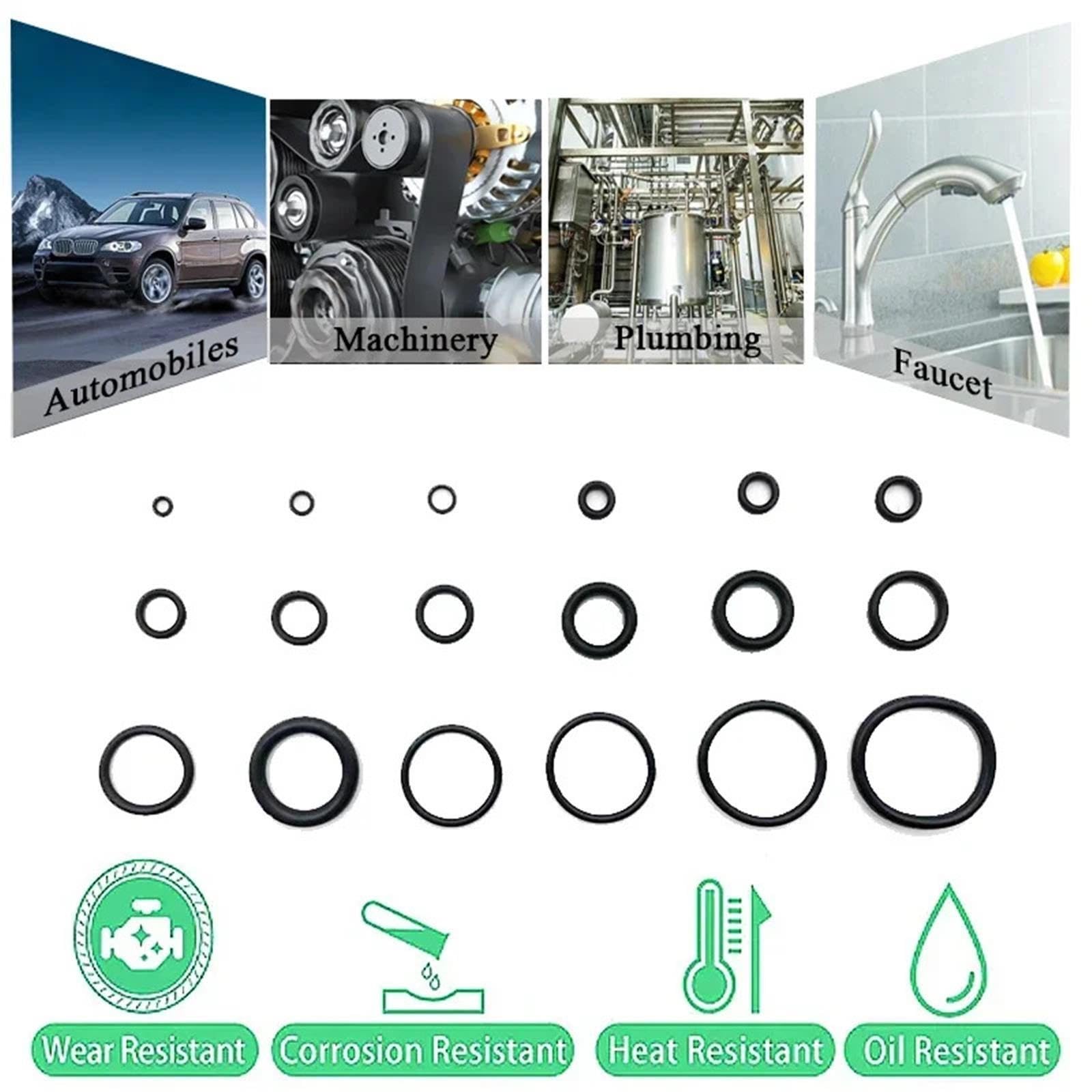 1200-teiliges O-Ring-Dichtungsscheiben-Set