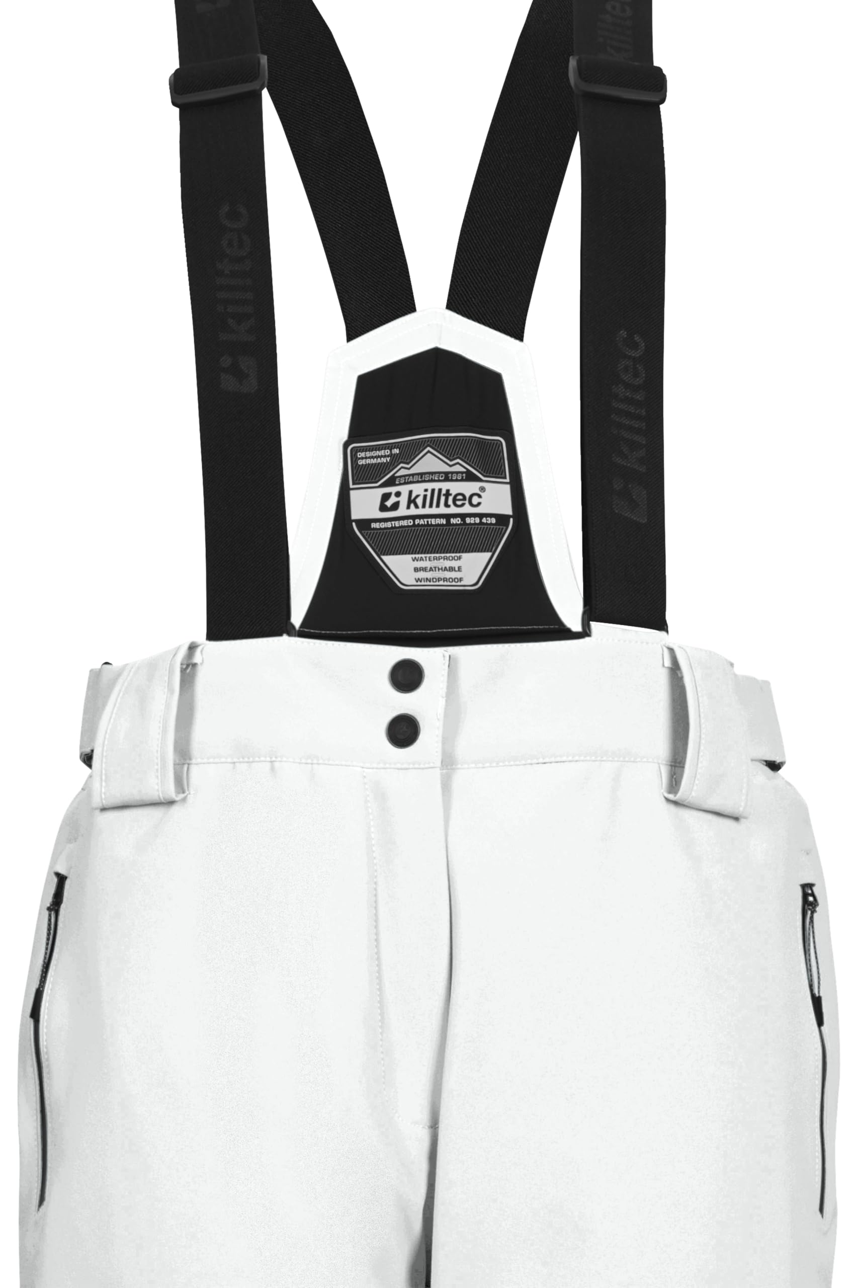 Killtec Ksw 249 Wmn Ski Pnts_erielle - Pantalones de esquí/Pantalones funcionales con Tirantes Desmontables, protección de los Bordes y protección contra la Nieve Mujer