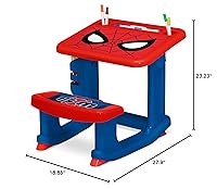 Vista 14 de Escritorio de dibujar y jugar de PAW Patrol de Delta Children – Incluye 10 marcadores y libro para colorear, azul