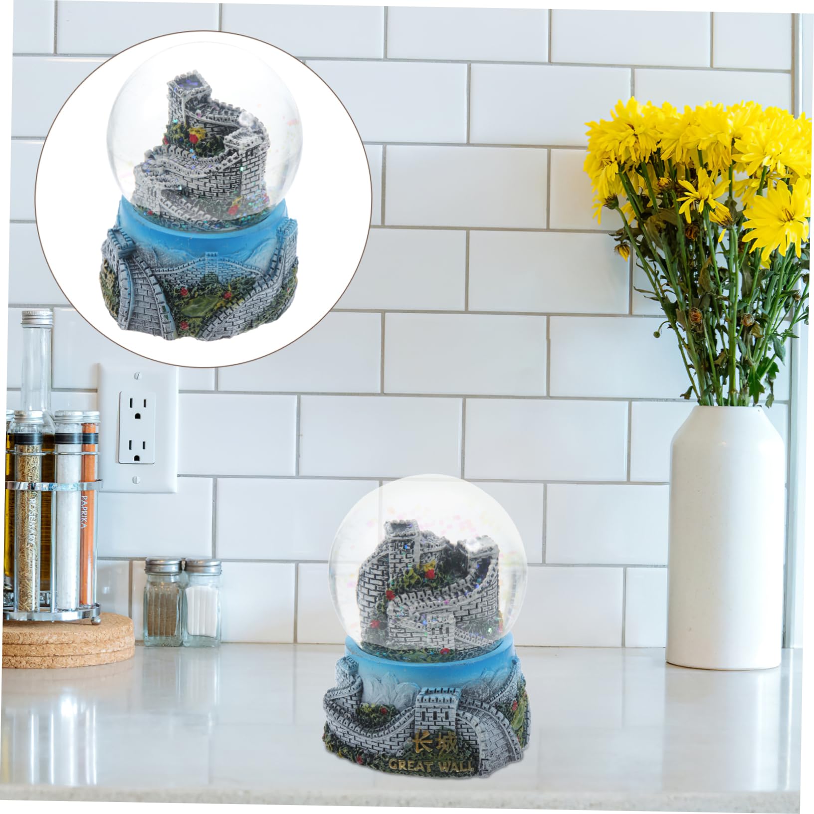 Amazon.co.jp: RORPOIR 1個 万里の長城クリスタル ボール クリア