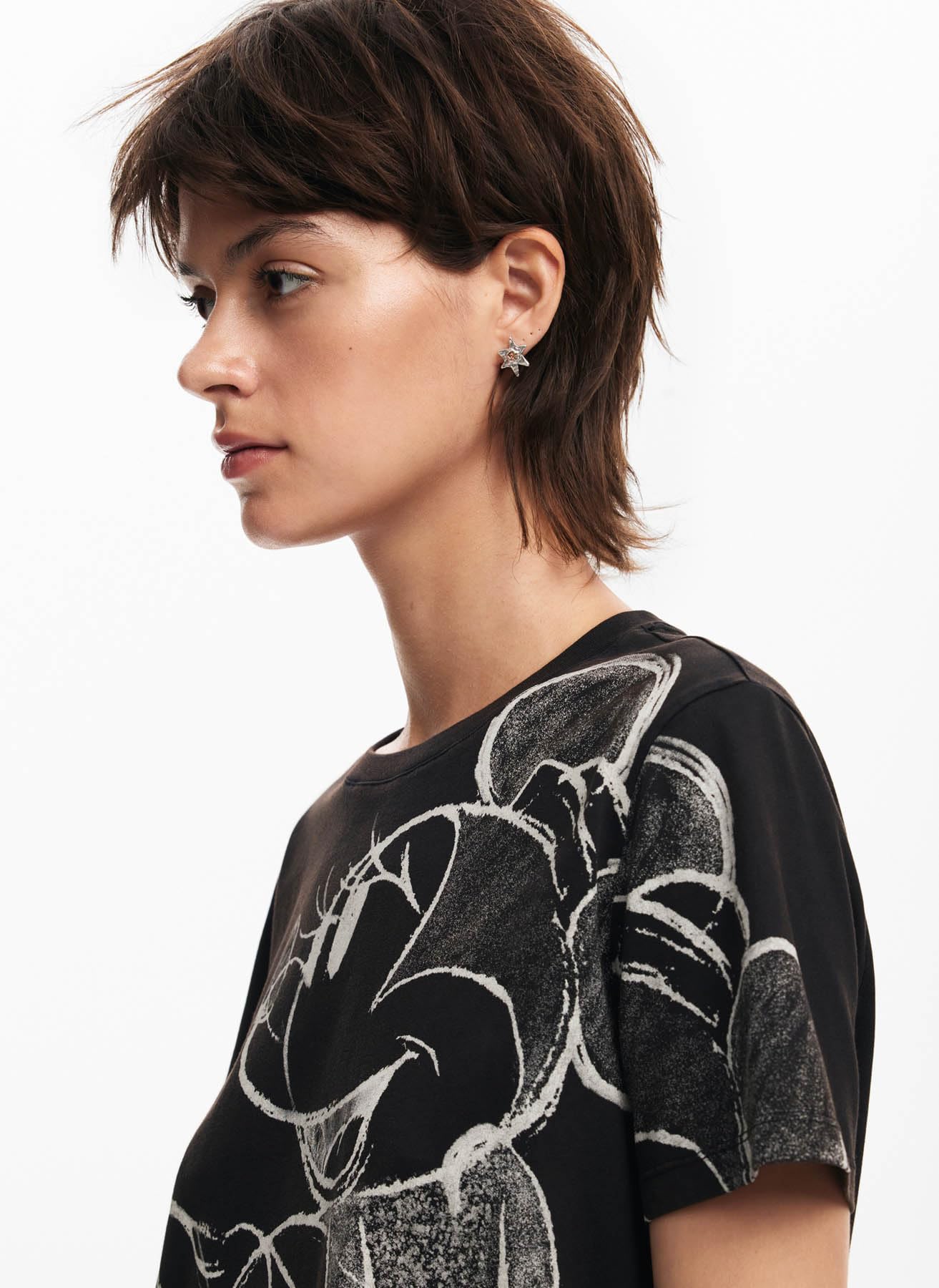 Desigual Maglietta da Donna A Maniche Corte T-Shirt Donna