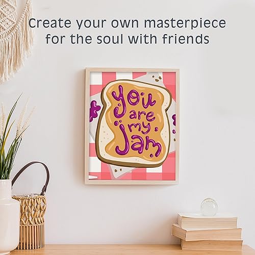 Miniatura 6 de Pink Picasso Kits de colección de cuidado personal de pintura por números para adultos y principiantes | Kits de pintura de lienzo únicos de 8 x 10