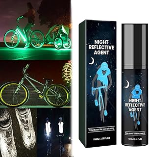 Clear Glow in the Dark Spray Paint,Glow in the Dark Spray Paint Outdoor,Reflective Spray Paint,Night Fluorescent Spray Paint,White Night Reflective Agent,Bicycle Clothes Luminous Warning Label (blue)