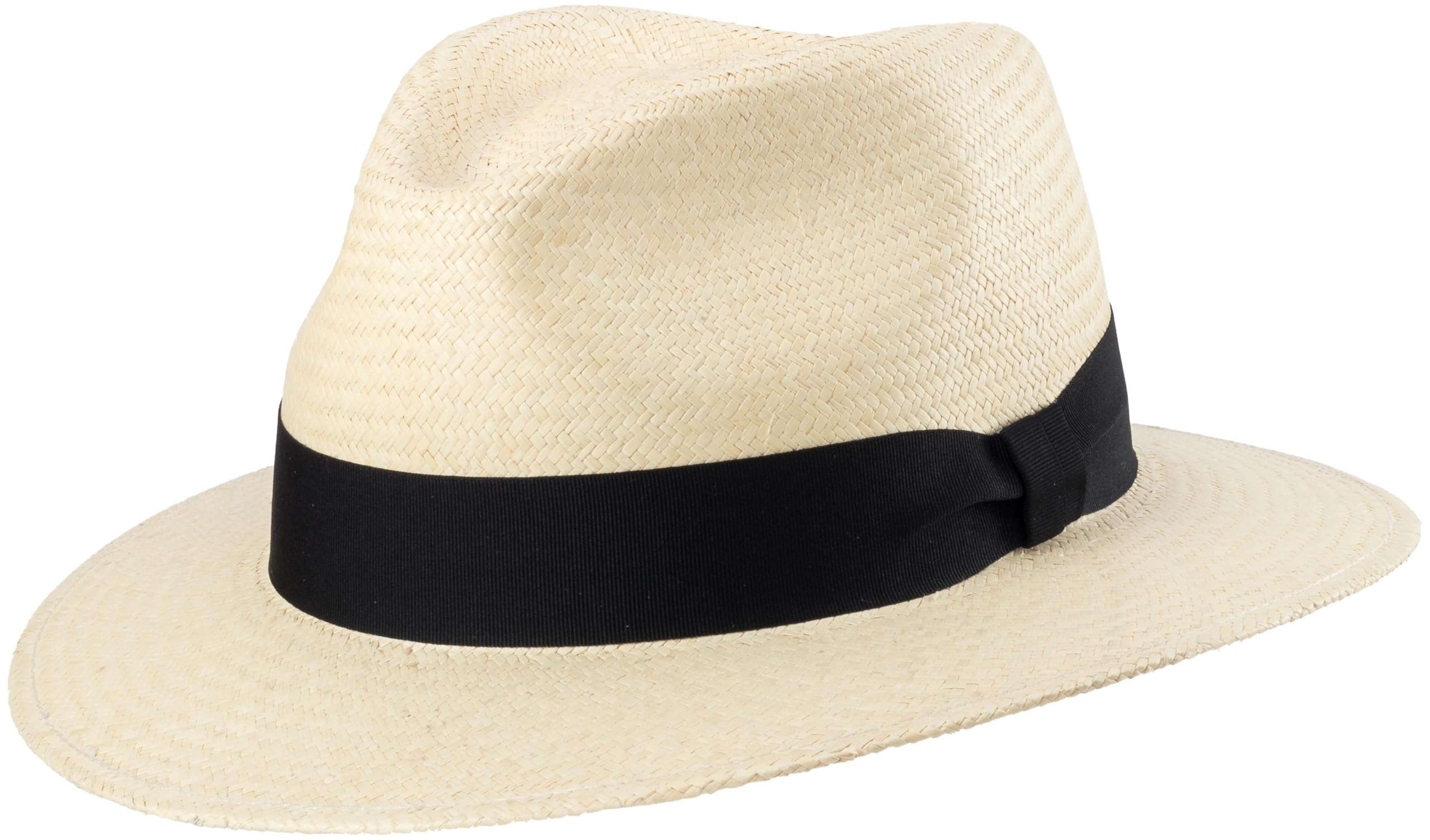 SCIPPIS Santiago Original Panama Hut – Handgeflochtener Fedora Sommerhut aus 100% Paja Toquilla – Leichter Sonnenhut mit Ripsband – Herren & Damen