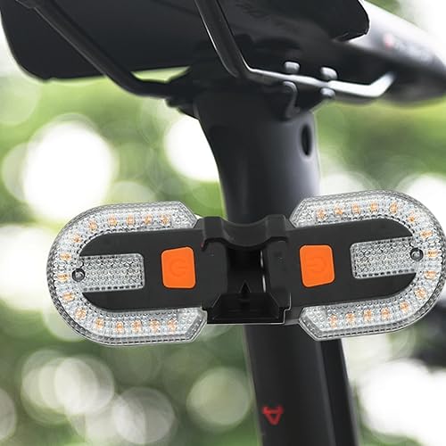 Miniatura 7 de Luces de señal de bicicleta  Luces de señal de giro para scooter  Luz trasera de advertencia izquierda derecha para bicicleta con bocina, indicador