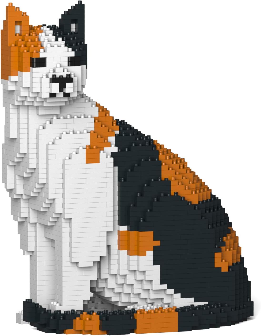 JEKCA Cat 10S-M01 | Calico Cat Plastic Building Blocks | Age 14+