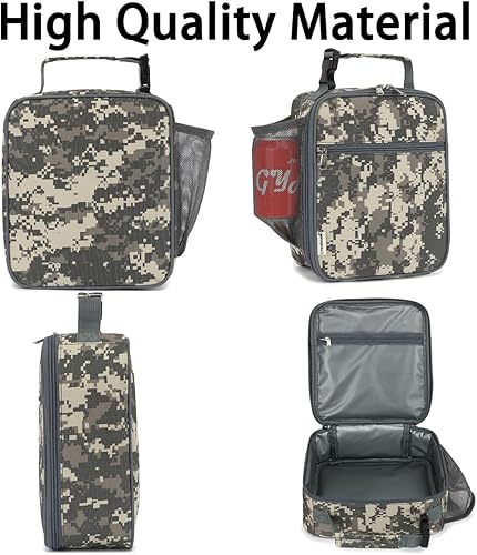 Miniatura 5 de Lonchera para niños, niñas, hombres y mujeres, kit de lonchera térmica pequeña y suave para la escuela, trabajo, picnic, viajes, lonchera portátil