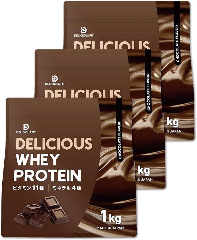 デリシャスフィット プロテイン ホエイ 3kg 国内製造 ビタミン11種 ミネラル4種