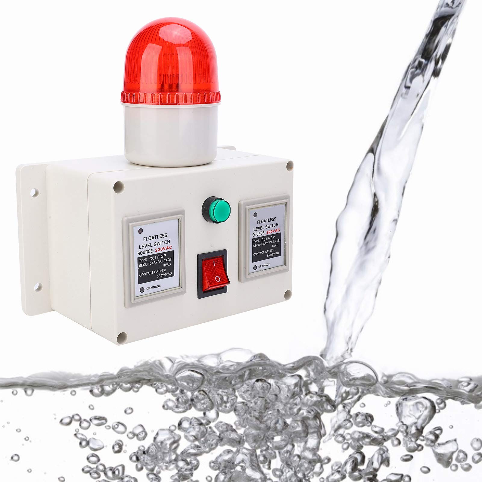 Detector de Fugas de Agua, Sensor de Alarma de Nivel de Agua 90dB para Agua de Río para Agua de Pozo para Agua del Grifo para Agua de Mar