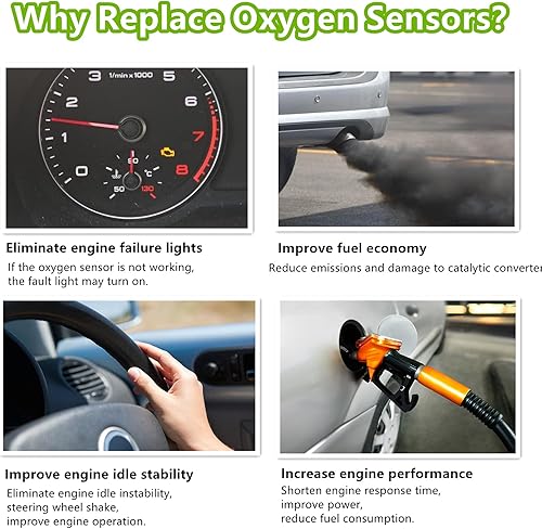 Miniatura 5 de DOSKJOK 15525 - Sensor de oxígeno O2 relación de combustible de aire 234-4301 aguas abajo compatible con Altima Sentra Maxima Murano Quest M45 Q45 1