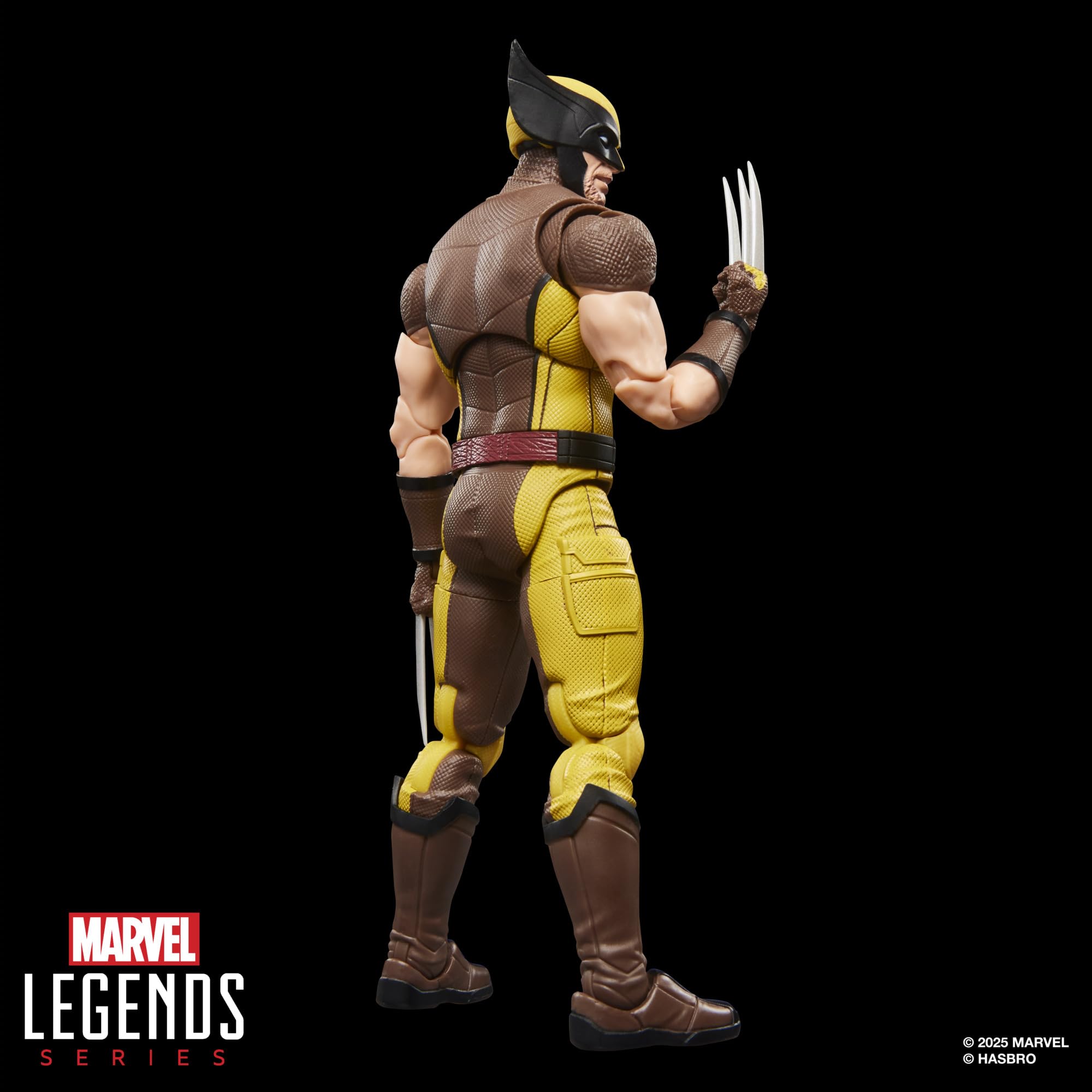 Wolverine (w brązowym kombinezonie) z serii Marvel Legends, kolekcjonerska figurka w skali 15 cm na prezent z filmu Deadpool & Wolverine wytwórni Marvela