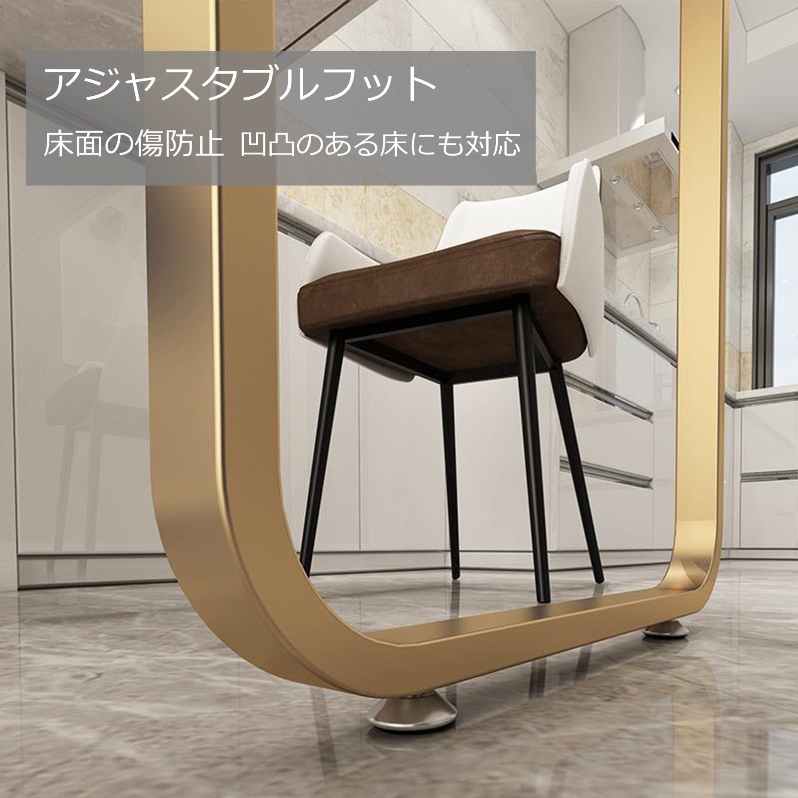 Amazon｜2個 テーブル用 アイアンレッグ、55*72.5cm ダイニング