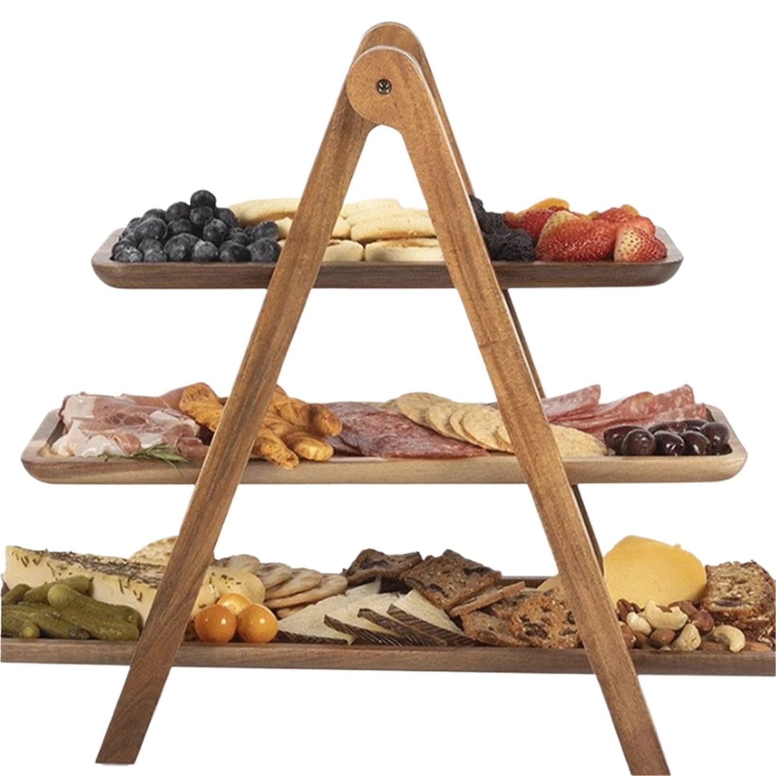 Wooden Pallet Storage Rack Multi-layer Tray Decor Cake Dessert Tiered Can Be Disassembled Vegetable Fruit For Cakes And Desserts