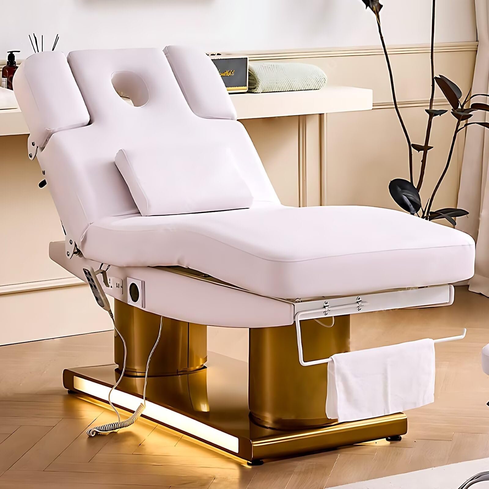 Massage Table - Electric Facial Bed with Multi Angle Adjustment Spa Beauty Esthetician Bed and Lash Table for