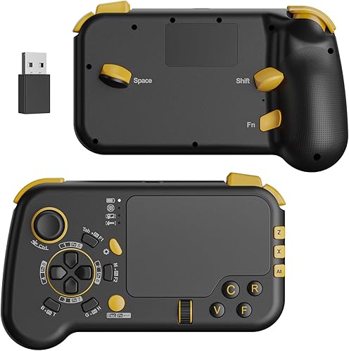 IFYOO GTP01 2.4G Wireless Gaming Touchpad with Gyro, Keyboard and Mouse with Trackpad Function Game Controller Gamepad Shape for Xbox Series XS,