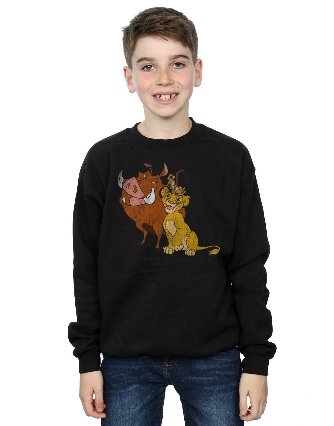 Boys The Lion King Classic Simba, Timon and Pumbaa Sweatshirt