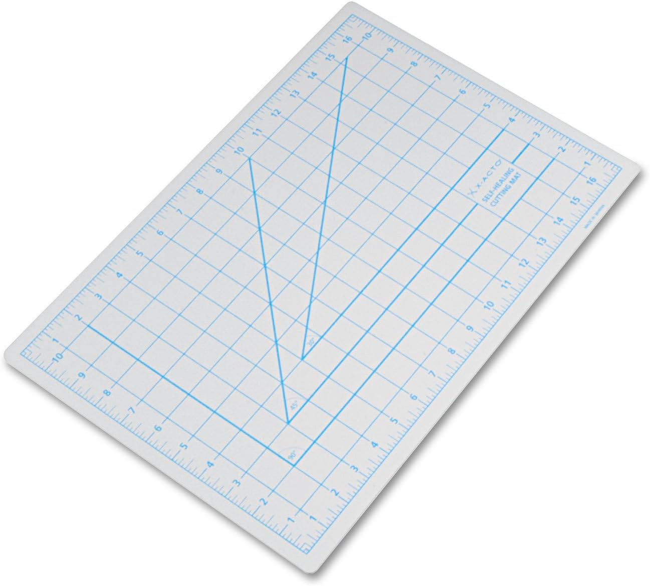 X-Acto X7761 Self-Healing Cutting Mat, Nonslip Bottom, 1-Inch Grid, 12 x 18, Gray