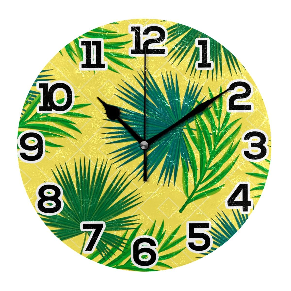 Horloge murale sans tic-tac ronde 25cm pour sommeil réparateur